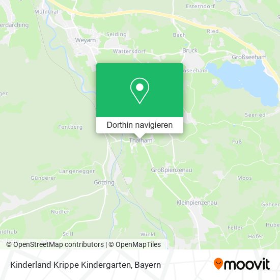 Kinderland Krippe Kindergarten Karte