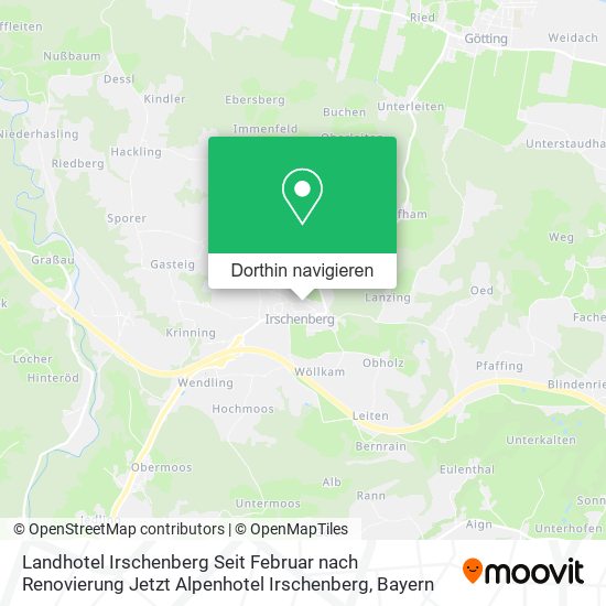 Landhotel Irschenberg Seit Februar nach Renovierung Jetzt Alpenhotel Irschenberg Karte