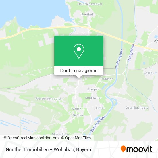 Günther Immobilien + Wohnbau Karte