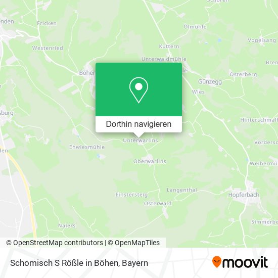 Schomisch S Rößle in Böhen Karte