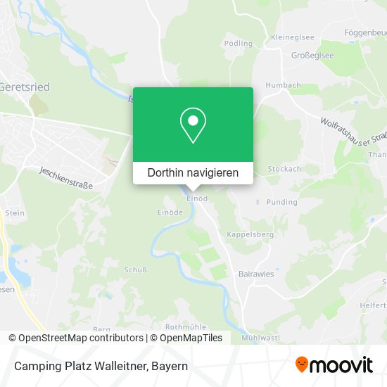 Camping Platz Walleitner Karte