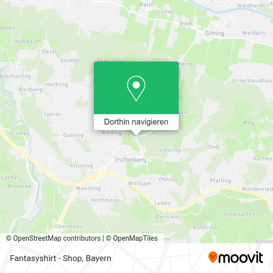 Fantasyshirt - Shop Karte