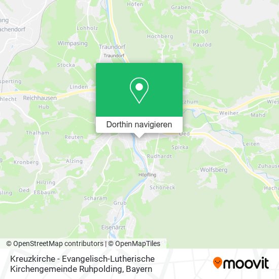 Kreuzkirche - Evangelisch-Lutherische Kirchengemeinde Ruhpolding Karte