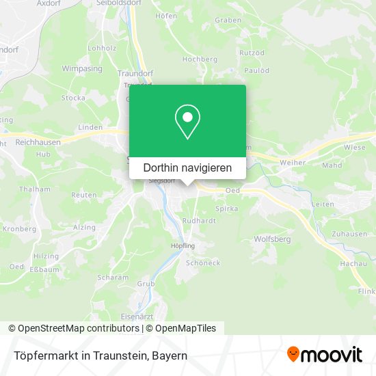 Töpfermarkt in Traunstein Karte