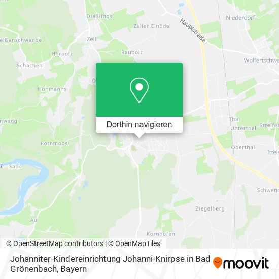 Johanniter-Kindereinrichtung Johanni-Knirpse in Bad Grönenbach Karte