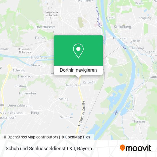 Schuh und Schluesseldienst I & I Karte