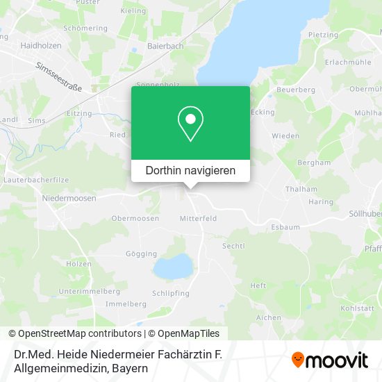 Dr.Med. Heide Niedermeier Fachärztin F. Allgemeinmedizin Karte