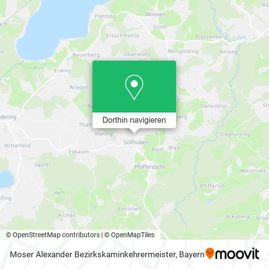 Moser Alexander Bezirkskaminkehrermeister Karte