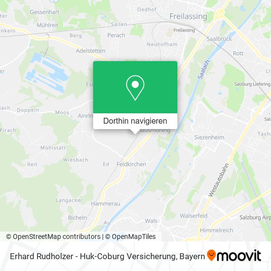 Erhard Rudholzer - Huk-Coburg Versicherung Karte