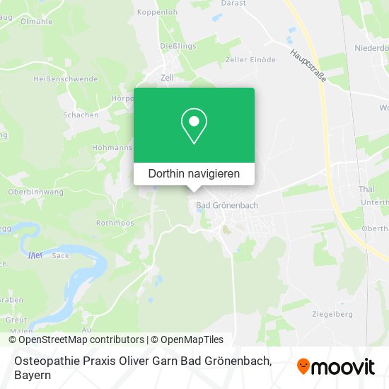 Osteopathie Praxis Oliver Garn Bad Grönenbach Karte