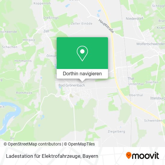 Ladestation für Elektrofahrzeuge Karte