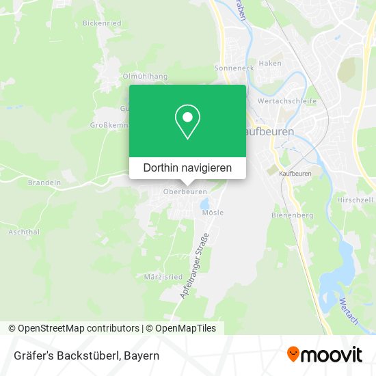 Gräfer's Backstüberl Karte