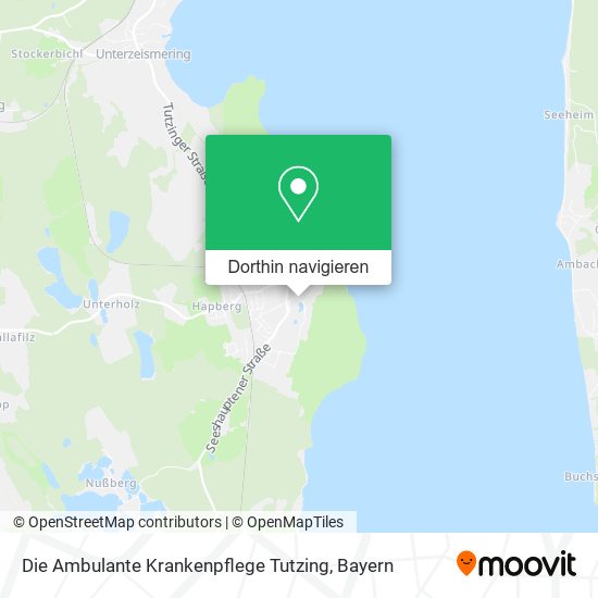 Die Ambulante Krankenpflege Tutzing Karte