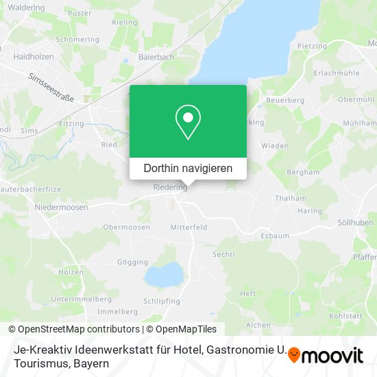 Je-Kreaktiv Ideenwerkstatt für Hotel, Gastronomie U. Tourismus Karte