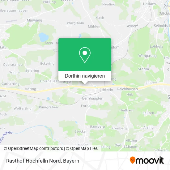 Rasthof Hochfelln Nord Karte