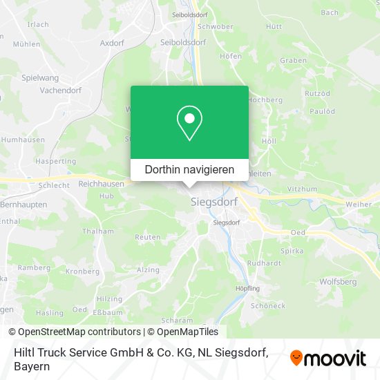 Hiltl Truck Service GmbH & Co. KG, NL Siegsdorf Karte