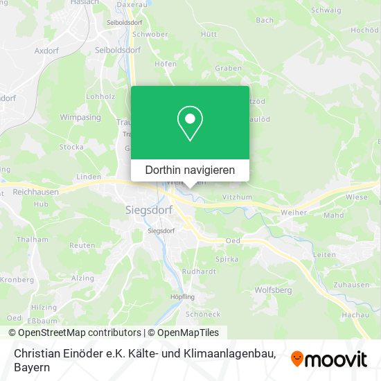 Christian Einöder e.K. Kälte- und Klimaanlagenbau Karte