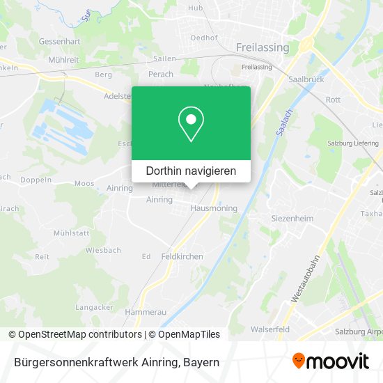 Bürgersonnenkraftwerk Ainring Karte