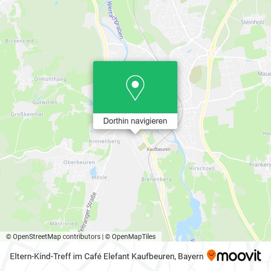 Eltern-Kind-Treff im Café Elefant Kaufbeuren Karte