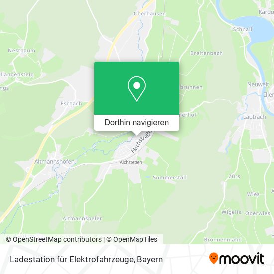 Ladestation für Elektrofahrzeuge Karte