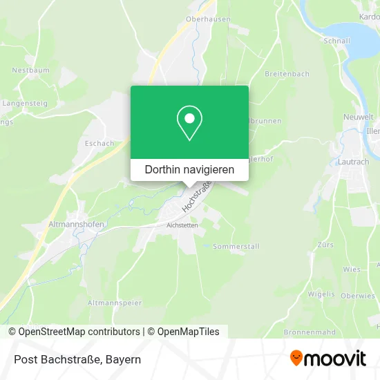 Post Bachstraße Karte