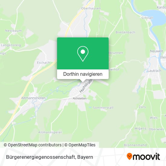 Bürgerenergiegenossenschaft Karte