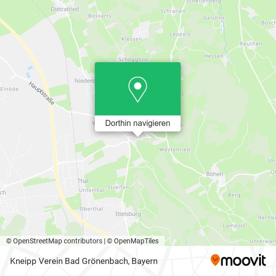 Kneipp Verein Bad Grönenbach Karte