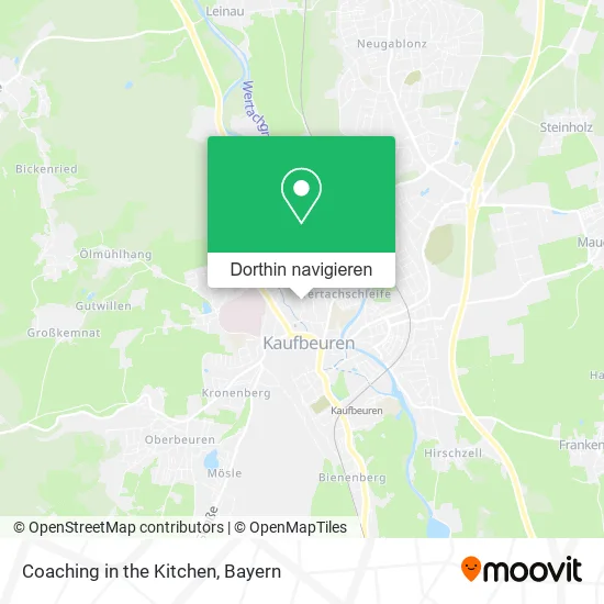 Coaching in the Kitchen Karte