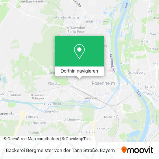 Bäckerei Bergmeister von der Tann Straße Karte