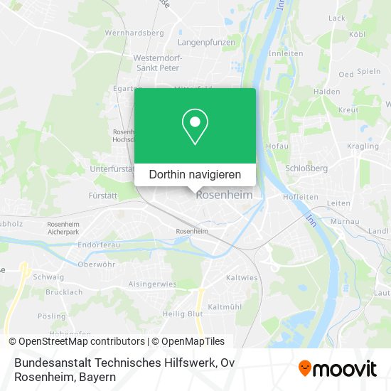 Bundesanstalt Technisches Hilfswerk, Ov Rosenheim Karte