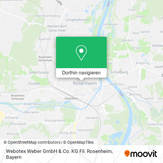 Webotex Weber GmbH & Co. KG Fil. Rosenheim Karte