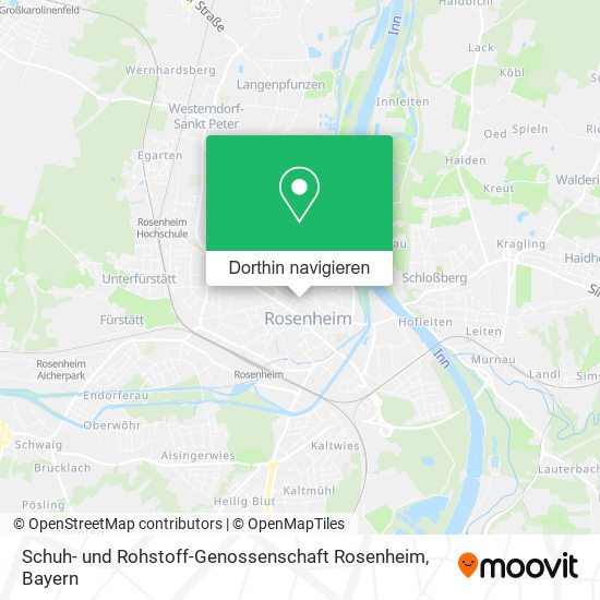 Schuh- und Rohstoff-Genossenschaft Rosenheim Karte