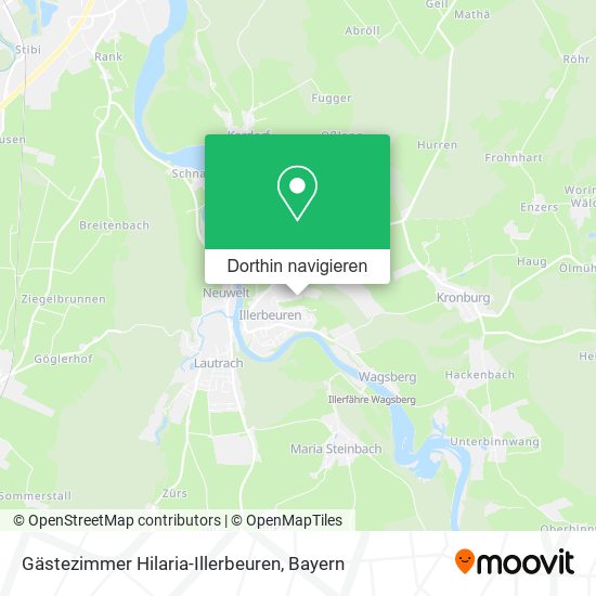 Gästezimmer Hilaria-Illerbeuren Karte