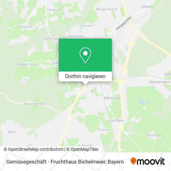 Gemüsegeschäft - Fruchthaus Bichelmeier Karte