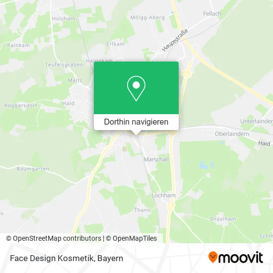 Face Design Kosmetik Karte