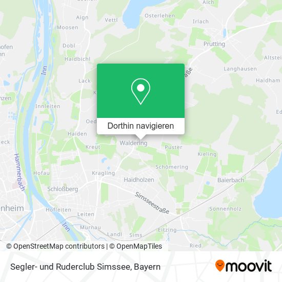 Segler- und Ruderclub Simssee Karte
