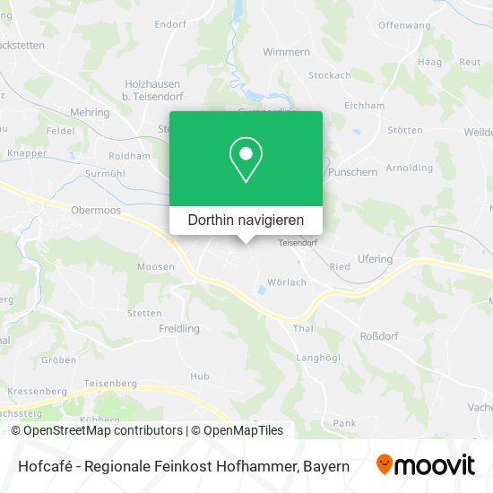 Hofcafé - Regionale Feinkost Hofhammer Karte