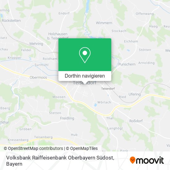 Volksbank Raiffeisenbank Oberbayern Südost Karte
