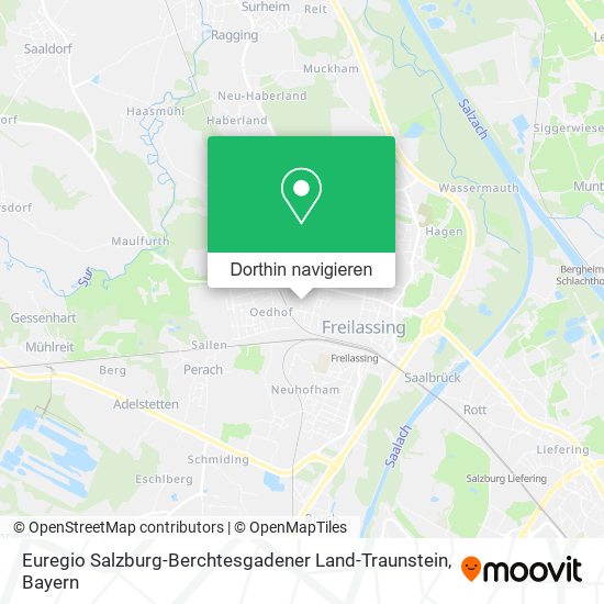 Euregio Salzburg-Berchtesgadener Land-Traunstein Karte
