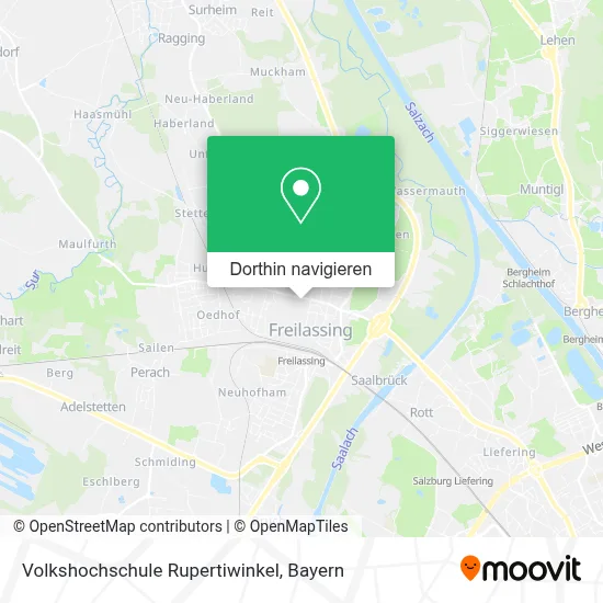 Volkshochschule Rupertiwinkel Karte