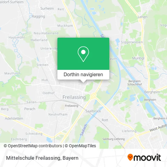 Mittelschule Freilassing Karte