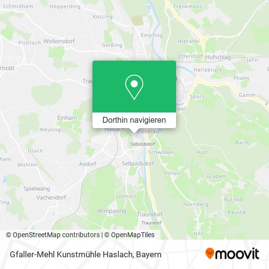 Gfaller-Mehl Kunstmühle Haslach Karte