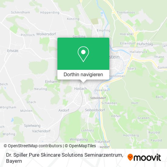 Dr. Spiller Pure Skincare Solutions Seminarzentrum Karte