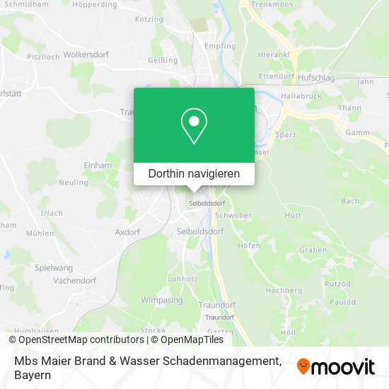 Mbs Maier Brand & Wasser Schadenmanagement Karte