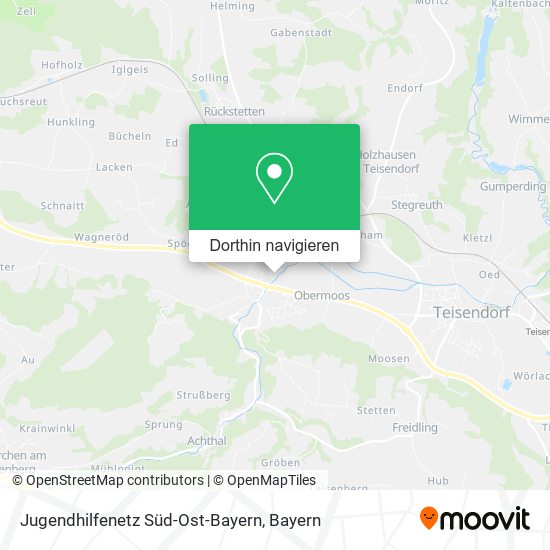 Jugendhilfenetz Süd-Ost-Bayern Karte