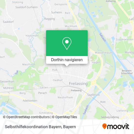 Selbsthilfekoordination Bayern Karte