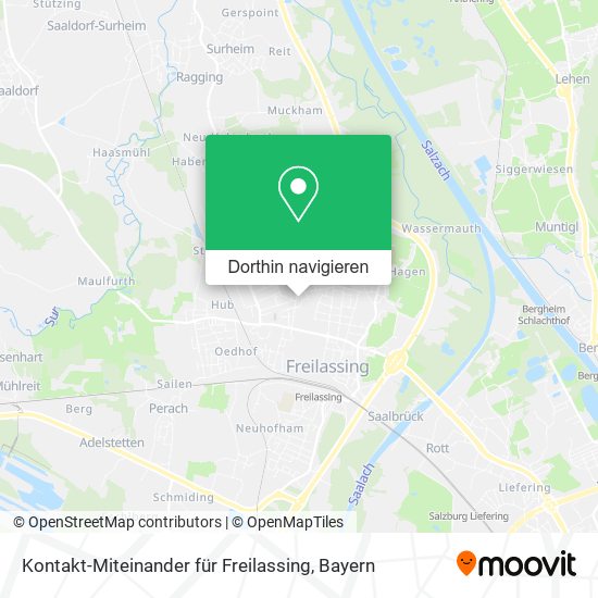 Kontakt-Miteinander für Freilassing Karte