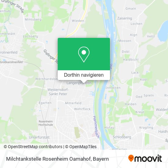 Milchtankstelle Rosenheim Oamahof Karte