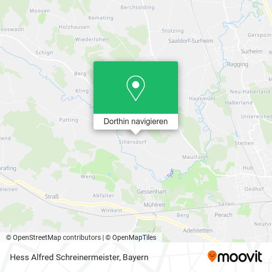 Hess Alfred Schreinermeister Karte