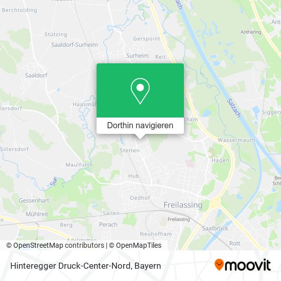 Hinteregger Druck-Center-Nord Karte
